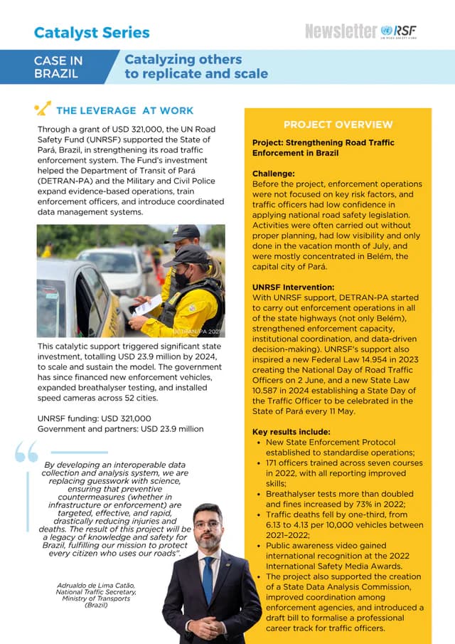 Catalyst Series Case in Brazil – Strengthening Road Traffic Enforcement in Brazil thumbnail